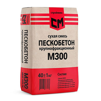 Пескобетон СМ м300 40кг